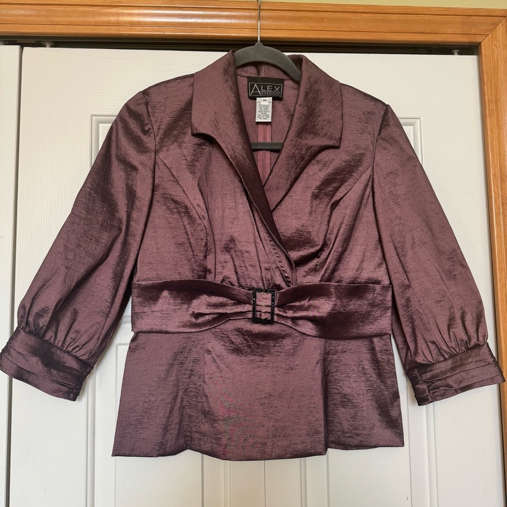 Alex Evenings Gorgeous‎ Taffeta Top Size Medium